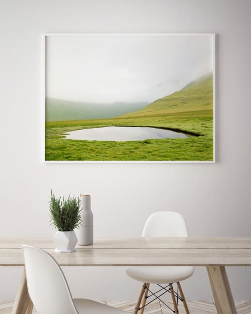 Pond (Gjógv, Faroe Islands) | Photography by Tommy Kwak. Item made of paper compatible with minimalism style