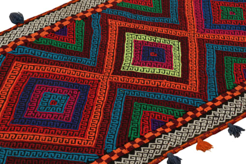 Rug & Kilim’s Contemporary Kilim Runner with Polychromatic | Area Rug in Rugs by Rug and Kilim