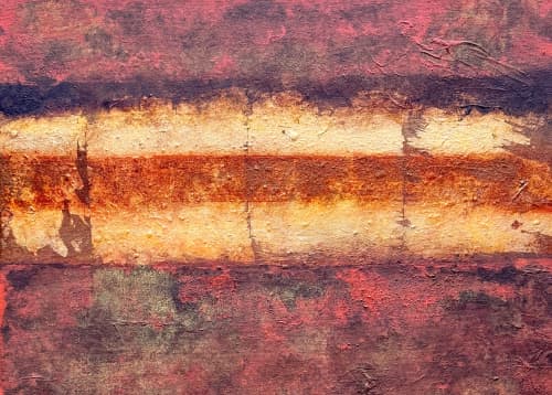 Desierto | Oil And Acrylic Painting in Paintings by Ingrid Oliphant. Item composed of canvas in rustic or southwestern style