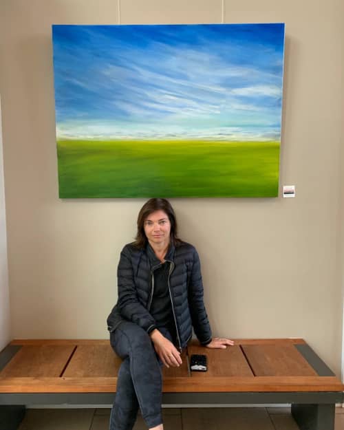 Le chant du printemps | Oil And Acrylic Painting in Paintings by Marine Gueguen Strage | Tiburon Peninsula Club in Tiburon. Item composed of canvas