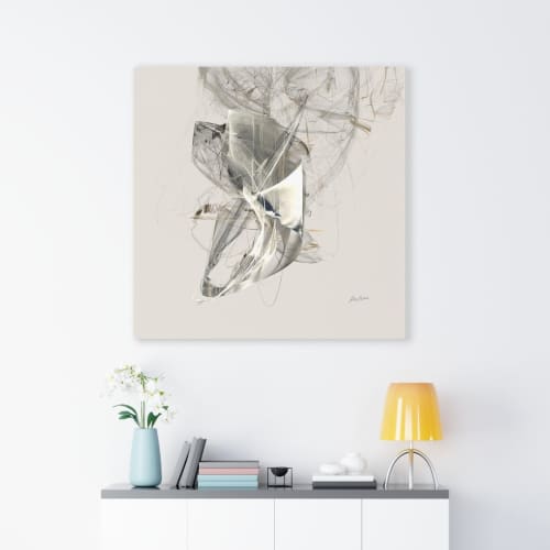 Convolution 18083 | Oil And Acrylic Painting in Paintings by Rica Belna. Item composed of canvas and synthetic