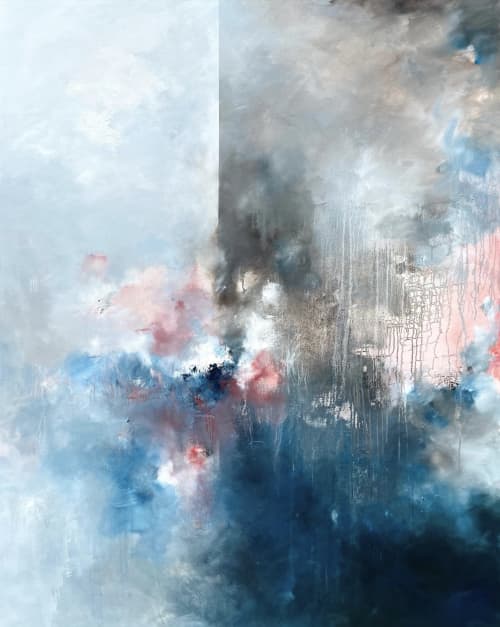 Strange Rains | Oil And Acrylic Painting in Paintings by Nicholas Kriefall. Item made of canvas works with contemporary & modern style