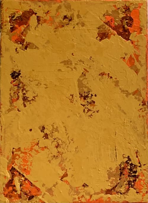 Warm Palette Study #1 Original acrylic on canvas | Oil And Acrylic Painting in Paintings by JD Logan Fine Art. Item composed of wood in boho or contemporary style