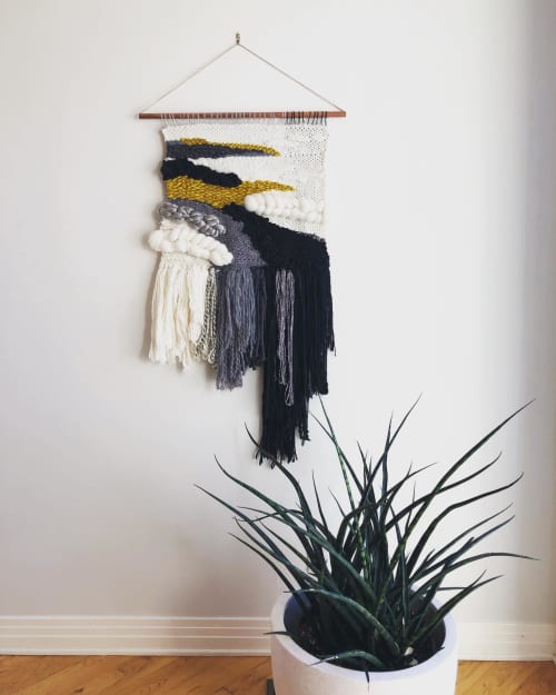 Night Vision | Macrame Wall Hanging by Trudy Perry