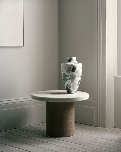 Grey House  and Blue House/ Exhibition during LDF 2018 | Vase in Vases & Vessels by Natascha Madeiski. Item composed of ceramic
