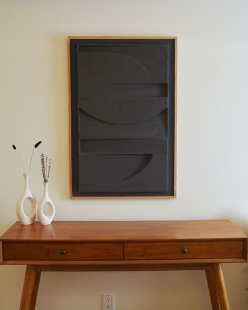 11 Plaster Relief | Wall Sculpture in Wall Hangings by Joseph Laegend. Item made of oak wood works with minimalism & mid century modern style