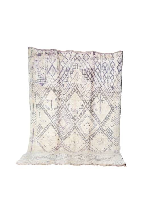 VINTAGE MOROCCAN BENI OUARAIN RUG | Area Rug in Rugs by Kechmara Designs. Item composed of fabric & fiber