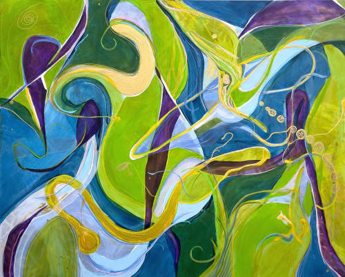 Elation | Oil And Acrylic Painting in Paintings by Kate Wilson Fine Art. Item composed of canvas and synthetic in contemporary or modern style