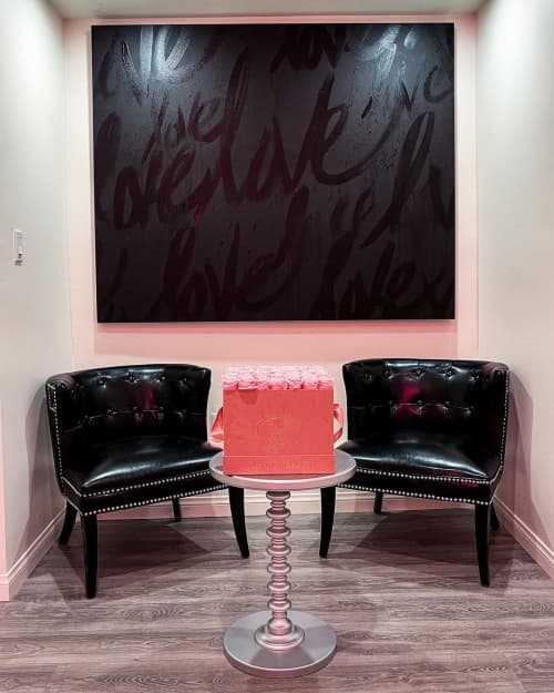 Negro Infinite | Oil And Acrylic Painting in Paintings by Ruben Rojas. Item composed of synthetic