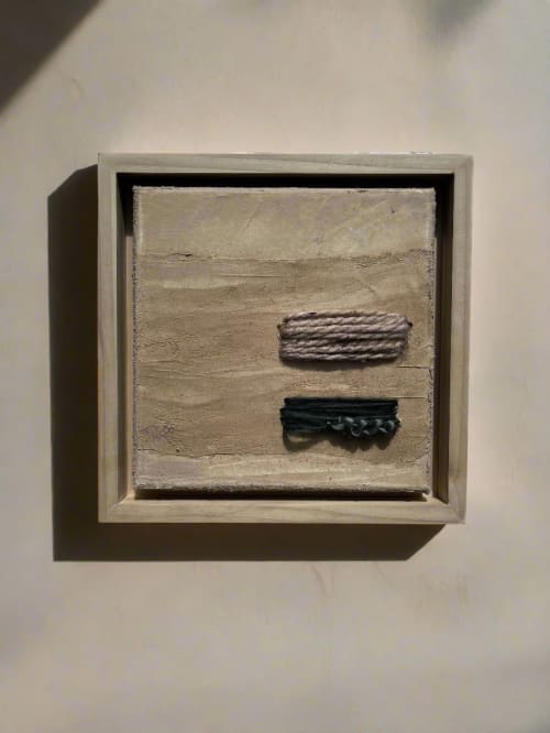 "between the lines" sold | Oil And Acrylic Painting in Paintings by VISCERAL HOME STUDIO. Item made of wood with canvas works with boho & minimalism style