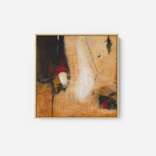 Light & Dark Sit Side By Side | Oil And Acrylic Painting in Paintings by Angela Licciardi Art. Item made of wood with synthetic