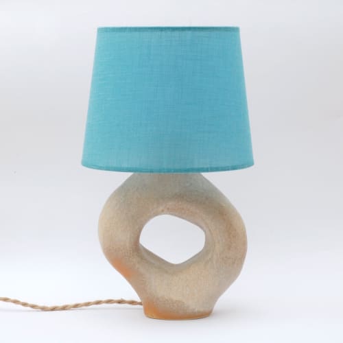 Amphora Lamp - Sand | Table Lamp in Lamps by niho Ceramics. Item made of stoneware works with contemporary & coastal style