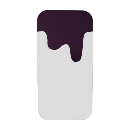 Melted Purple Mirror | Wall Sculpture in Wall Hangings by STUDIO MONSOLEIL. Item composed of glass in modern style
