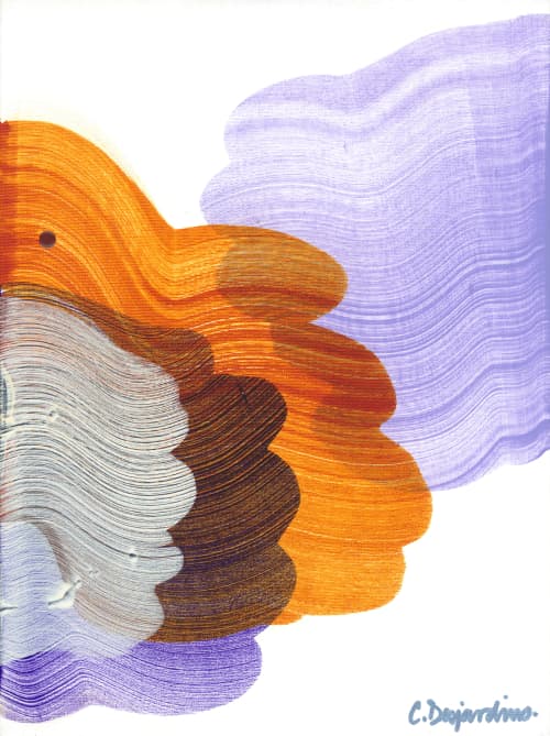 Touch 03 | Oil And Acrylic Painting in Paintings by Claire Desjardins. Item composed of canvas