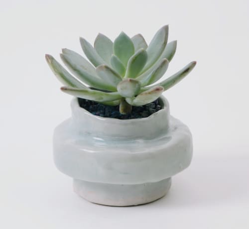 Saturn Planter | Vase in Vases & Vessels by Nora Petersen Studio. Item made of ceramic