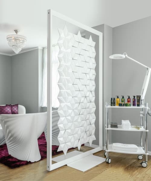 Freestanding room divider Facet 136 x 220cm | Decorative Objects by Bloomming, Bas van Leeuwen & Mireille Meijs. Item made of synthetic