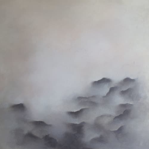A solid fragrance | Oil And Acrylic Painting in Paintings by Francesca Borgo. Item composed of synthetic in minimalism or contemporary style