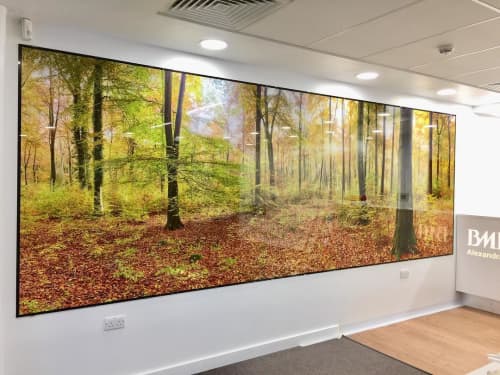 Photo glasswork | Wall Hangings by Richard Osbourne | BMI The Alexandra Hospital in Cheadle