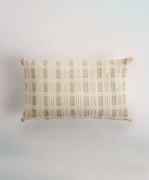 Bolivar Lumbar Pillow Cover | Pillows by ZUAHAZA | Casa Jaguar Cartagena in Cartagena de Indias. Item composed of cotton compatible with boho and country & farmhouse style