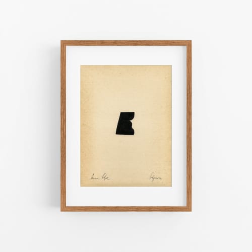 Figures. 08 - Ink drawing on vintage paper | Drawings by forn Studio by Anna Pepe. Item composed of paper