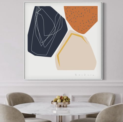 EDITION PRINT Pebbles 2023 Color Pallet 1 | Prints by Richard Gene Barbera. Item composed of paper
