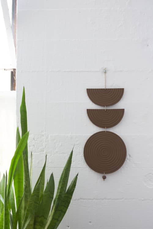 Sacred Eye Wall Piece | Wall Sculpture in Wall Hangings by Kristina Kotlier. Item composed of ceramic in boho or minimalism style