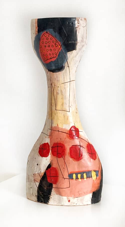 Bright Solitude (tall vessel) | Vase in Vases & Vessels by Rebecca Zweibel. Item made of ceramic