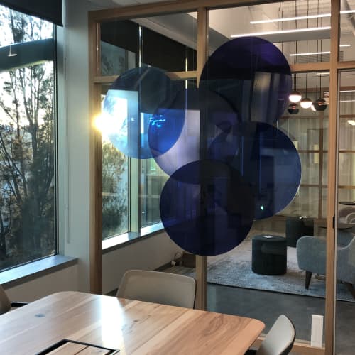 "Grapes" | Wall Sculpture in Wall Hangings by ANTLRE - Hannah Sitzer | Google RWC SEA6 in Redwood City. Item made of synthetic