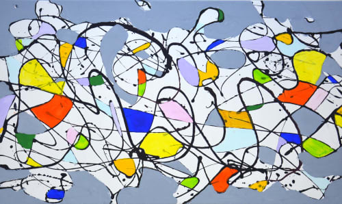 Abstraction 112. | Oil And Acrylic Painting in Paintings by IRYNA KASTSOVA. Item made of canvas works with modern style