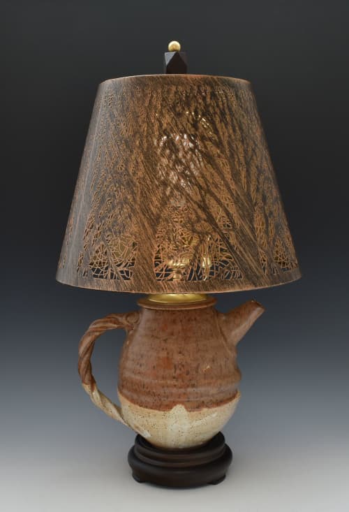 Table Lamp 129 teapot | Lamps by Ron Mello Studio Art