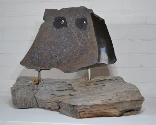 A Caruja (The Owl) | Sculptures by Barry Namm Art. Item composed of stone