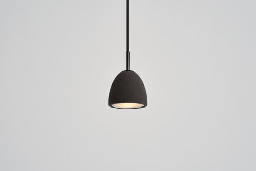 CASTLE NOIR Pendant XS / S / M / L | Pendants by SEED Design USA. Item made of concrete works with minimalism & contemporary style