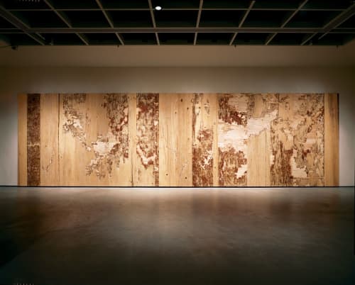 Palimpsest | Wall Sculpture in Wall Hangings by Yechel Gagnon | Art Gallery of Nova Scotia in Halifax. Item composed of wood