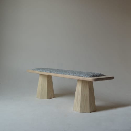 Entry Bench | Benches & Ottomans by SR Woodworking. Item made of wood compatible with minimalism and contemporary style