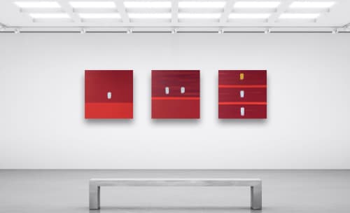 "Another Brick In The Wall Part 1, 2 and 3" - Triptych | Paintings by Chris Johnson