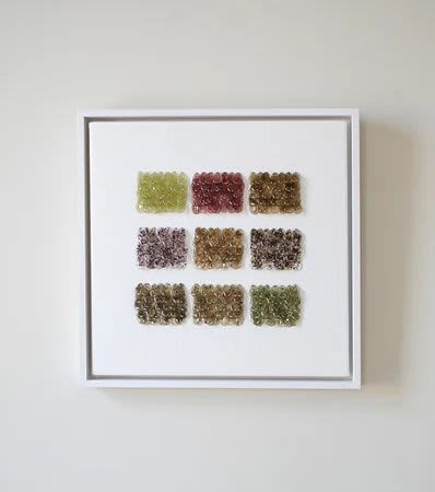 Colours of Seaweed No. 5 (linen) | Wall Sculpture in Wall Hangings by Jasmine Linington