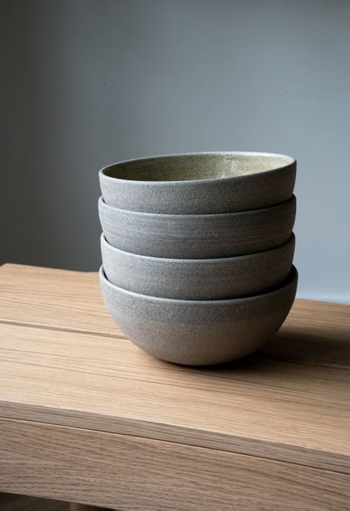 Stoneware Everyday Bowl "Concrete" | Dinnerware by Creating Comfort Lab