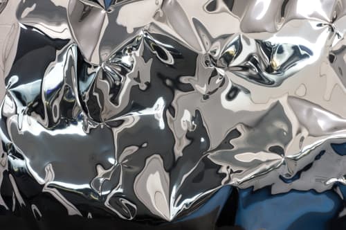 Deflection Mirror | Decorative Objects by Connor Holland. Item made of steel works with contemporary & eclectic & maximalism style