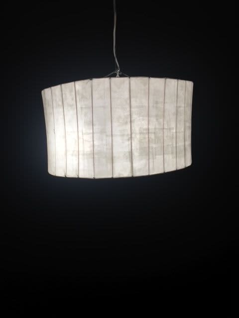 Drum Hanging Lamp | Pendants by Pedro Villalta. Item made of steel with paper