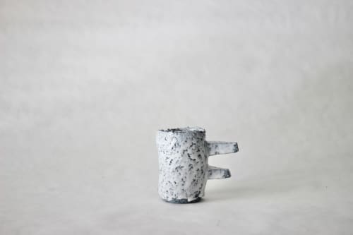 Terrazzo blue clay mug | Drinkware by ZHENI. Item composed of ceramic