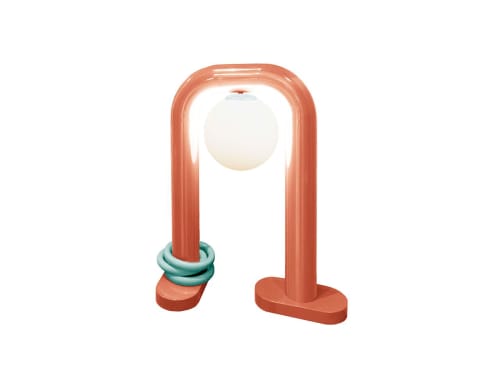 Game Table | Table Lamp in Lamps by Dovain Studio. Item made of metal with glass