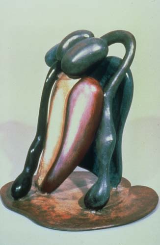 Seated Woman | Sculptures by Choi  Sculpture. Item composed of bronze