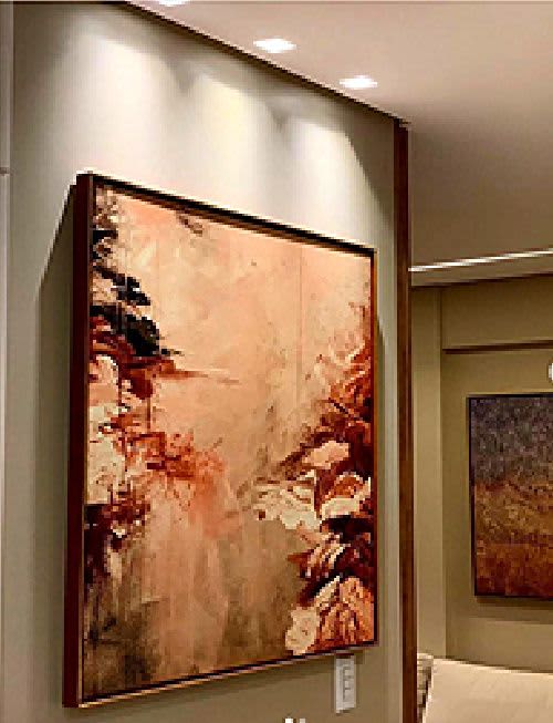 WINTER DREAMLAND 7 Fine Art Print in Client's Home in Brazil | Prints by Julia Di Sano. Item made of paper