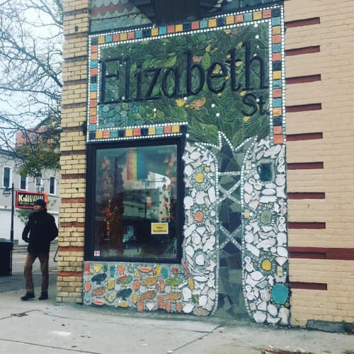 Mural mosaic Installation | Public Mosaics by Susan Day Ceramics. Item composed of ceramic