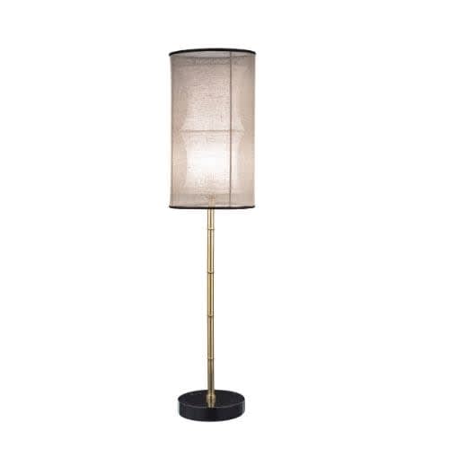 Bamboo 02 | Table Lamp in Lamps by Bronzetto. Item composed of fabric and brass