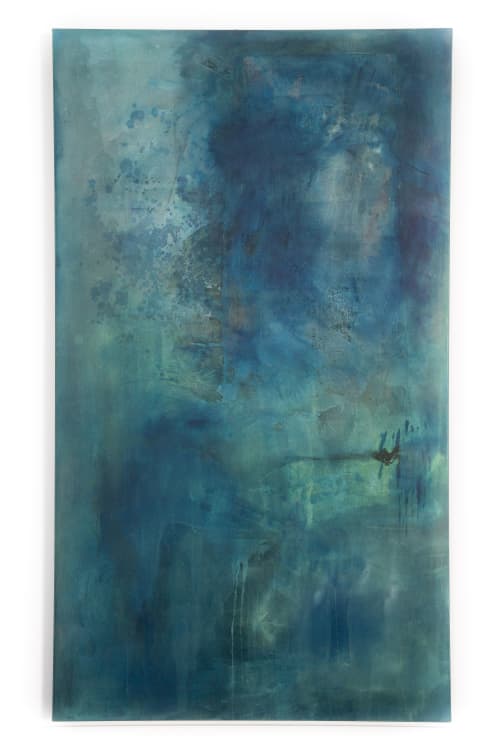 "Seek" Abstract - Monochrome | Mixed Media in Paintings by El Lovaas. Item composed of canvas in minimalism or modern style