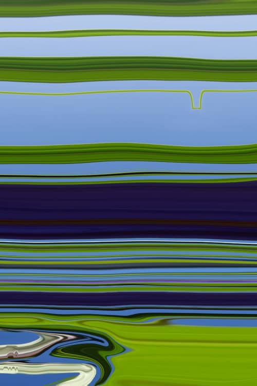Riverside 00334B | Prints in Paintings by Petra Trimmel. Item made of canvas & metal