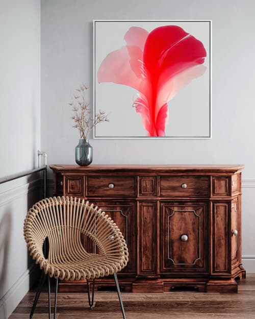 Original painting on canvas " Kfïat 1 | Mixed Media in Paintings by Marta Spendowska. Item composed of wood and canvas in minimalism or contemporary style