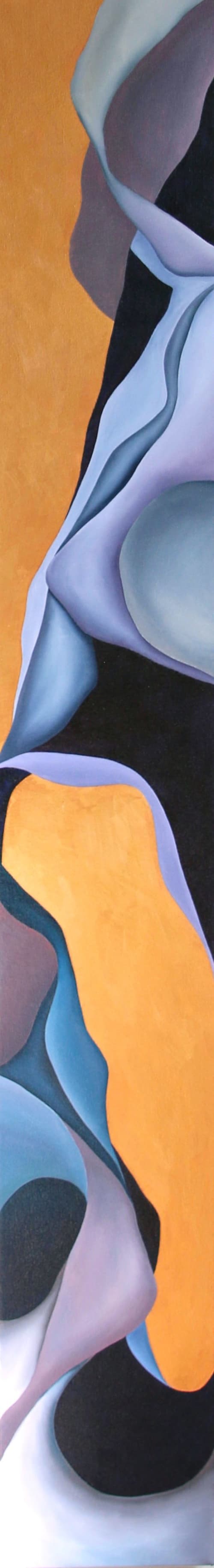"Her Klimt", Original Abstract Oil Painting | Oil And Acrylic Painting in Paintings by Lucy Corwin. Item composed of canvas and synthetic