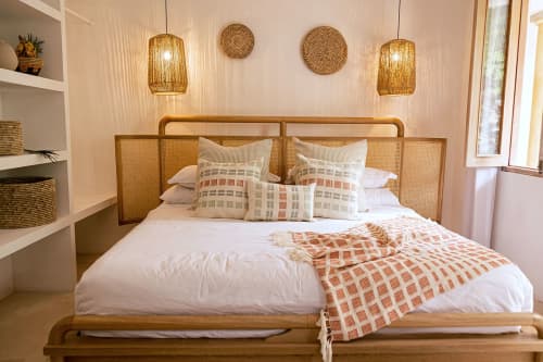 Magdalena Pillow Cover | Pillows by ZUAHAZA | Casa Jaguar Cartagena in Cartagena de Indias. Item composed of cotton in country & farmhouse or japandi style